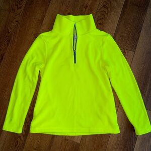 Dudley Stephens Vibrant Yellow Fleece Quarter-Zip
